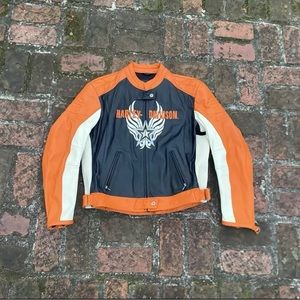 Harley Vintage Leather Biker Jacket